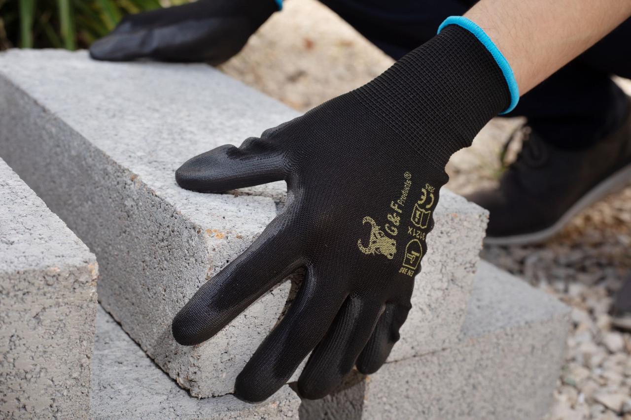 دستکش‌های ساختمانی با پوشش نیتریل